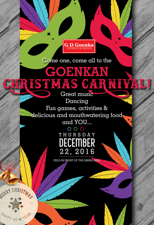 Christmas Carnival Poster Gd Goenka World School