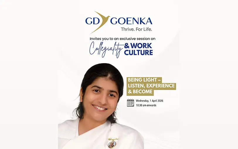 GD Goenka Welcomes Sister BK Shivani for a Session on Collegiality & Workplace Harmony