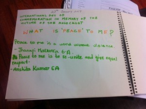 what is peace to me-student response book