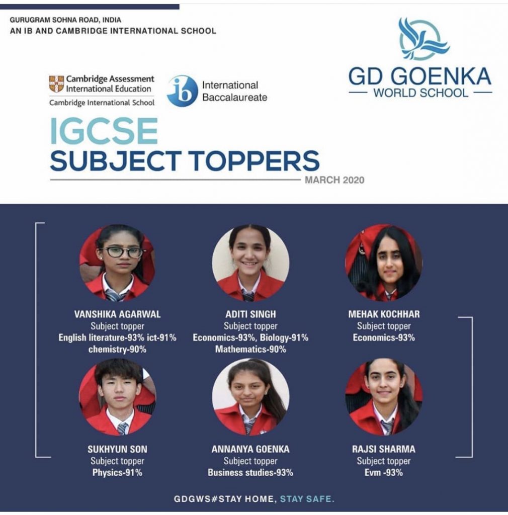IGCSE Subject Toppers