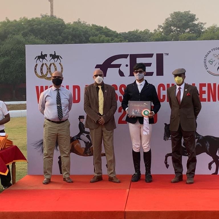 Shashank Singh Kataria & his horse Fleece Clover earned the 4th place